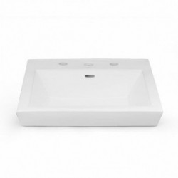 Square Tapered Semi-recessed Ceramic Vessel 200480-1, 200480-8 (CB3080-1, CB3080-8)