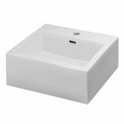White Rectangle Ceramic Vessel 200271 (CB3071)