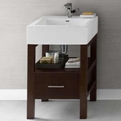 24" Ceramic White Rectangle Lavatory Sink 217724, 217724-1, 217724-8 (CB3076-1, CB3076-8)