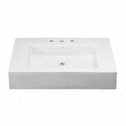 37" Ceramic White Rectangle Lavatory Sink 217737 (CB3078)