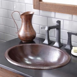 Native Trails Rolled Classic Drop-In Lavatory Sink CPS240 / CPS540