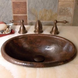 Native Trails Rolled Baby Classic Drop-In Lavatory Sink CPS239 / CPS539
