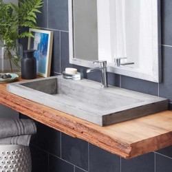 Native Trails Trough 3619 Drop-in Lavatory Sink NSL3619