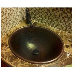 Premier Copper Bathroom Sink - 7" H - LO20RDB