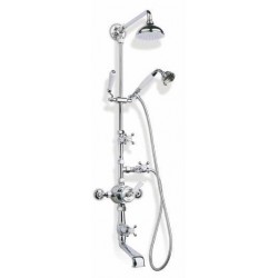 Barber Wilsons Exposed Thermostatic Tub and Shower With Hand Spray on Slide Bar and 5" Rain Head - 5704BA