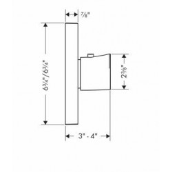 Hansgrohe Axor Starck Organic Thermostatic Trim, Highflow 12711