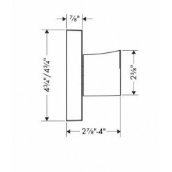 Hansgrohe Axor Starck Organic Trio/Quattro Trim 12731