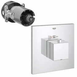 GrohFlex Cosmo Square Custom Shower Thermostatic Trim with Control Module 19 928
