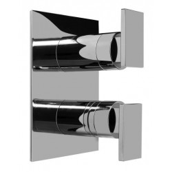 Qubic Thermostatic with Built In Volume Control G-8046-LM38S