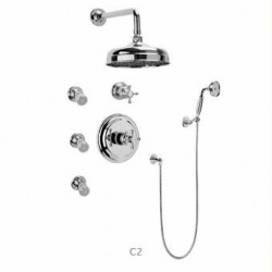 Nantucket Thermostatic Shower System with Diverter GA5.222B