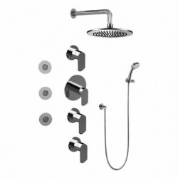 Phase Contemporary Round Thermostatic Shower System GB1.132A-LM45S