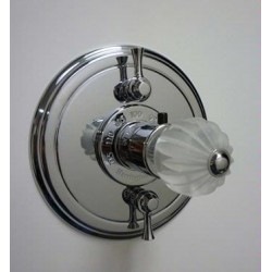 Cristalsinn 1/2" Thermo. Valve &Trim with Integral Stops, 2 Volume Controls 26-387N1