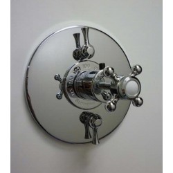 Chelsea 1/2" Thermo. Valve and Trim with Integral Stops, 2 Volume Controls 32-387N2-20
