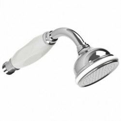 Lefroy Brooks, Classic 1900, White Handle 2 1/2-Inch Apron Rose Hand Shower  CW-1020 (Formerly LB 2136)