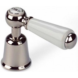Barber Wilsons Regent Porcelain Lever Exposed Thermostatic Shower with Ceramic Disc Volume Control and 5" Rain Head - RFC5700