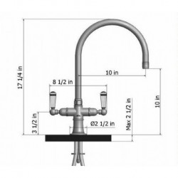 Jaclo 10" Swivel Spout 1021