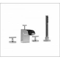 Loveme 4 piece deckmount tub filler with handshower 32018