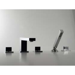 Monza Roman tub filler with hand held shower- 2855MO