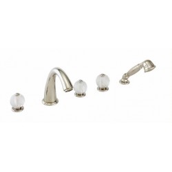 Cristalsinn Deck Tub Set  with Deck Diverter with Hand Shower 26-403