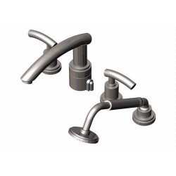 H20 Four Piece Roman Tub Filler with Hand Held Shower 5HHOL