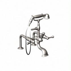 Flemish Deck Mount Tub Filler with Hand Held Shower 3DFMC