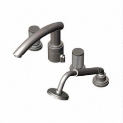 H20 Four Piece Roman Tub Filler with Hand Held Shower 5HHOR