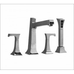 Bridge 4 piece tub filler with handshower 33018