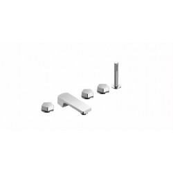 Newform Park 4 Piece Tub Filler with Handshower 67582C