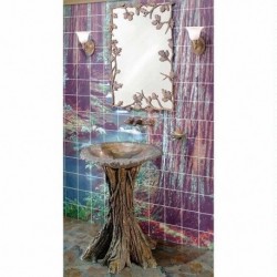 Fairy Tale Oak Pedestal and Vessel 27" W x 30" D