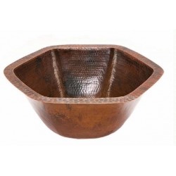 Premier Copper Bathroom Sink - 7" H - LH15.5DB