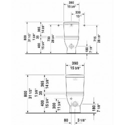 Starck 3 Close-Coupled Toilet 214109/092010