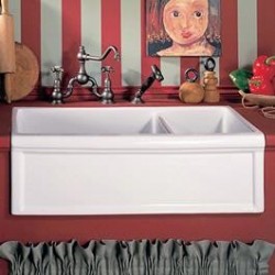Luberon Fireclay Double Farmhouse Sink 4613
