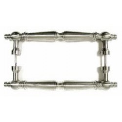 Back to Back Passage Brass Door Pull M730-8