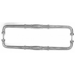 Back to Back Passage Brass Door Pull M839-18 Pair