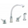 Hi-Arc Two-Handle Kitchen Faucet with Side Spray LKD2433