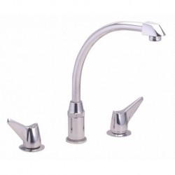 Hi-Arc Two Handle Faucet with Restricted Swing Spout LKD2439