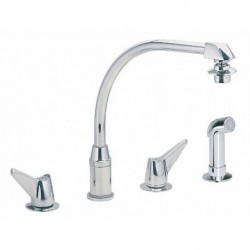 Hi-Arc Two-Handle Kitchen Faucet with Spray LKD2453