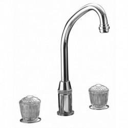 Hi-Arc Kitchen Faucet with Crystalac Handles LKDA2437