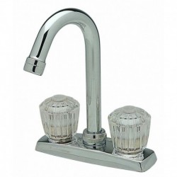 Hi-Arc Bar Faucet with Crystalac Handles LKA2475LF