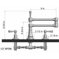 Jaclo Articulated Dual Swivel Spout 1030