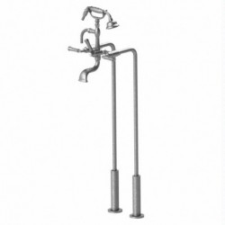 Raven Floor Mount Tub Filler with Hand Held Shower 3FRVL