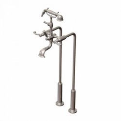 Etruscan Floor Mount Tub Filler with Hand Held Shower 3FETL