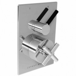 Lefroy Brooks, X0 (2000) Cross Handle Pressure Balance with ZU Lever 2-Way Diverter TRIM - X1-2000