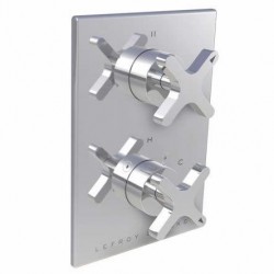 Lefroy Brooks, Kafka (2010) Cross Handle Pressure Balance with Cross Handle 3-Way Diverter Trim Only K1-4304-CP