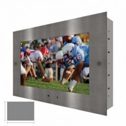 Recessed In-Shower Brushed Steel Waterproof TV