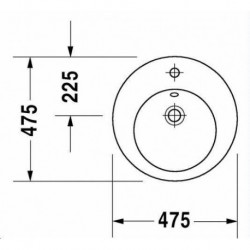 Starck  2 Vanity Basin 18 3/4" 047847