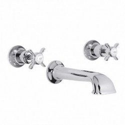Lefroy Brooks, Classic 1900, Cross Handle Wall-Mounted Bath Filler Trim Only C1-2400  (Formerly LB 1152)