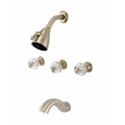 Mandoline Crystal Wall Tub/Shower Set with 90-502 S/H  24-301