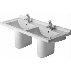 Starck 3 Double Wall Mounted Washbasin 51 1/8" 033213