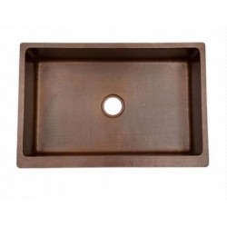 Premier Copper Kitchen Sink 30" W x 22" L x 9" H - KASDB30229S